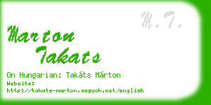 marton takats business card