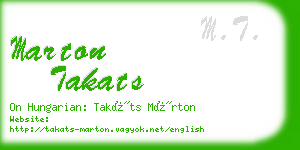 marton takats business card